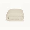 Beige cotton duvet cover for a luxurious bedroom