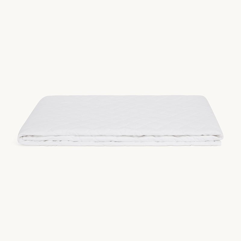 Front view of our organic cotton mattress protector, providing ultimate comfort and protection for your mattress