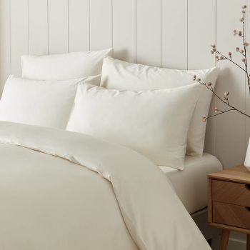 Pure serenity embodied in our organic cotton bedding ensemble, promoting restful sleep and well-being.