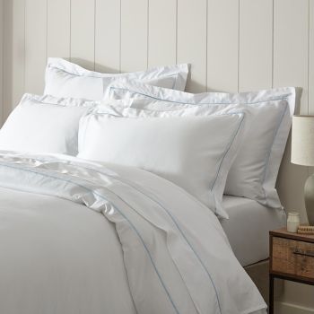 Tranquil Teal Organic Cotton Bed Linens - Relaxing and Eco-Friendly