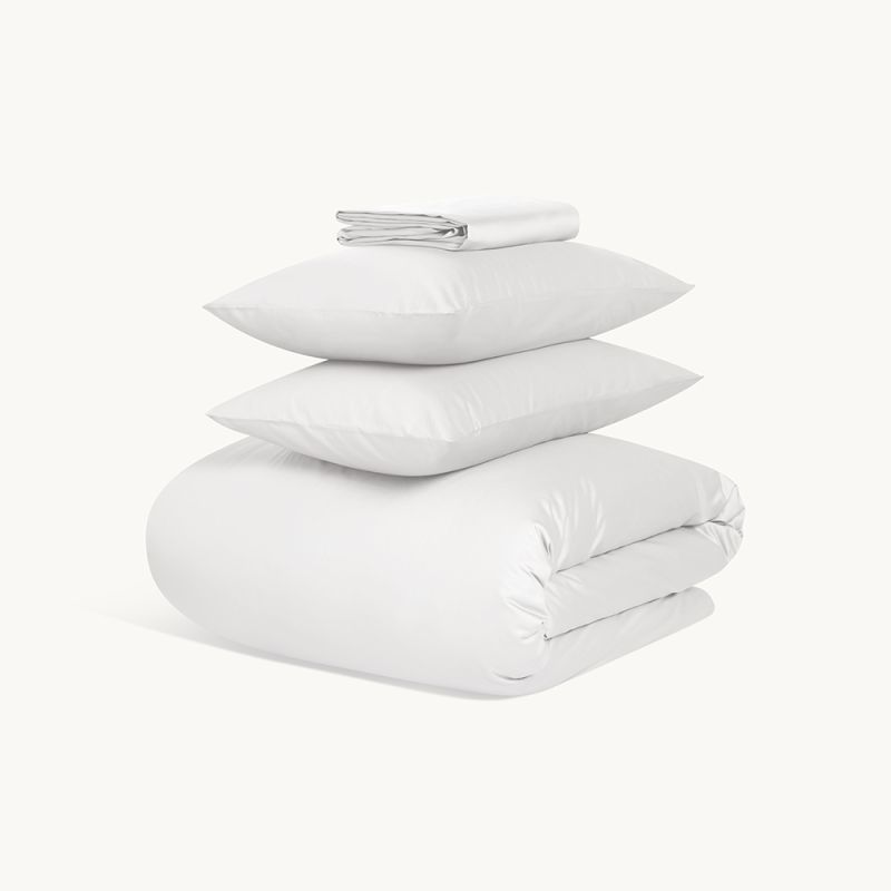 Stylish and sustainable organic cotton duvet cover, perfect for creating a serene sleep environment.