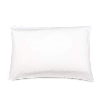 Breathable organic cotton in the Two-Pack Pillow Protectors, enhancing pillow hygiene and longevity.